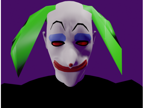 Creepy Killer Clown 3D Model