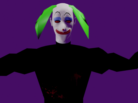 Creepy Killer Clown Modello 3D