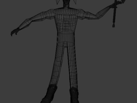 Creepy Killer Clown Modello 3D