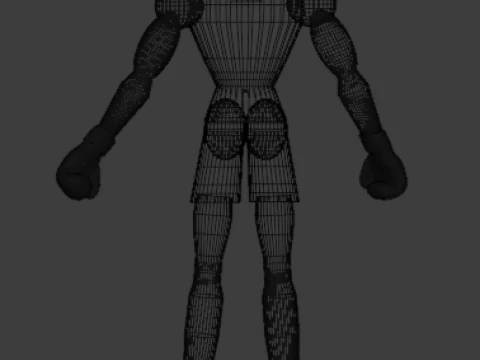 Male Boxer 1 RIGGED-Low-Poly 3D Model