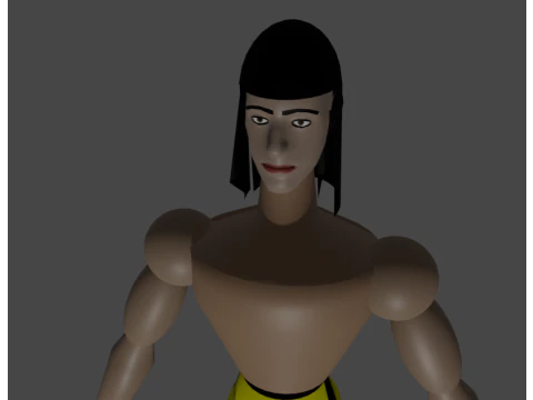 Male Boxer 1 RIGGED-Low-Poly 3D Model