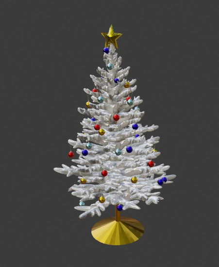 Christmas Tree fbx 3D Model .c4d .max .obj .3ds .fbx .stl .blend 