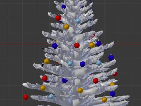 Christmas Tree fbx 3D Model
