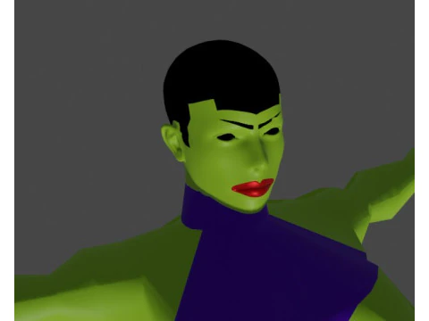 Female Alien FBX 3D Model