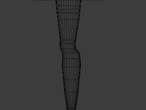 Mannequin Leg Lamp low-poly 3D Model