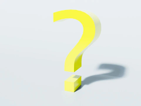 Vraagtekenpictogram 3D Model