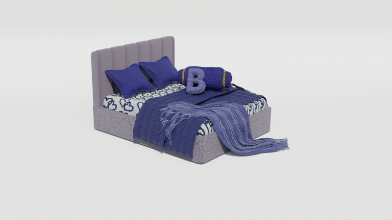Elegant Avalon Bed 3D Model .c4d .max .obj .3ds .fbx .stl .blend 
