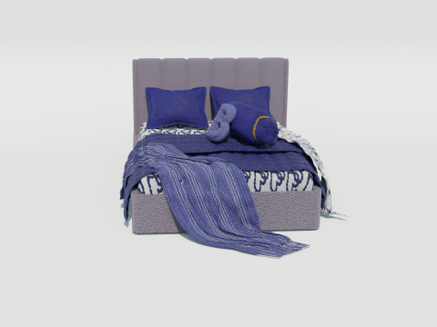 Elegant Avalon Bed 3D Model