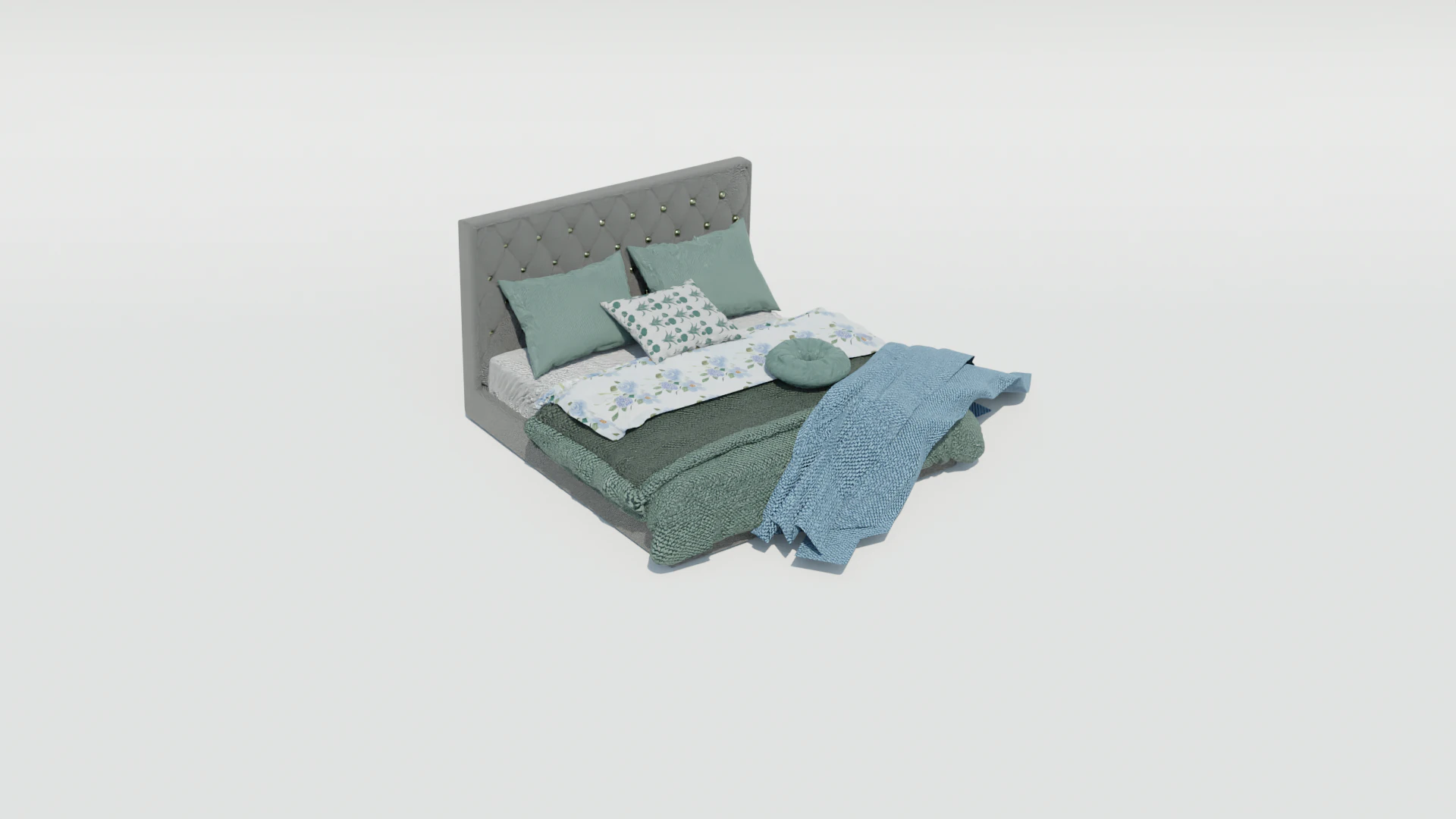 Wisteria Joybird Bed 3D Model .c4d .max .obj .3ds .fbx .stl .blend 