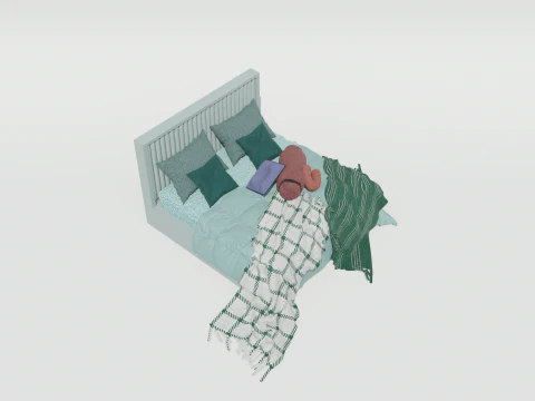 Letto Audrey Shahenshah Modello 3D