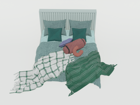 Audrey Shahenshah Bed 3D Model
