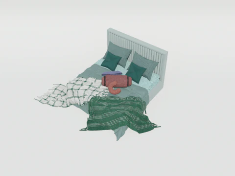 Audrey Shahenshah Bed 3D Model