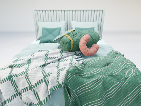 Audrey Shahenshah Bed 3D Model