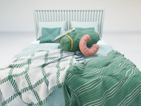 Audrey Shahenshah Bed 3D Model