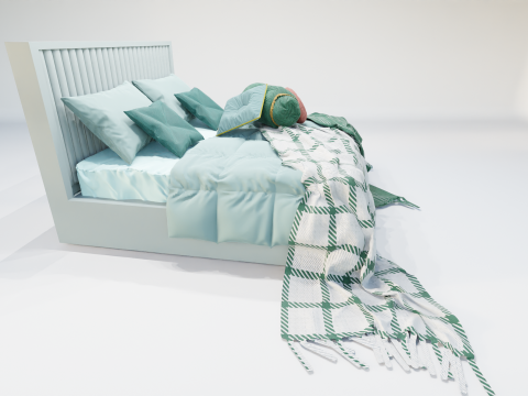 Audrey Shahenshah Bed 3D Model