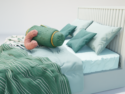 Audrey Shahenshah Bed 3D Model