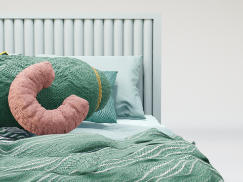 Audrey Shahenshah Bed 3D Model