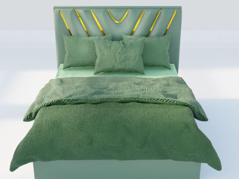 Galaxy Maelin Bed 3D Model