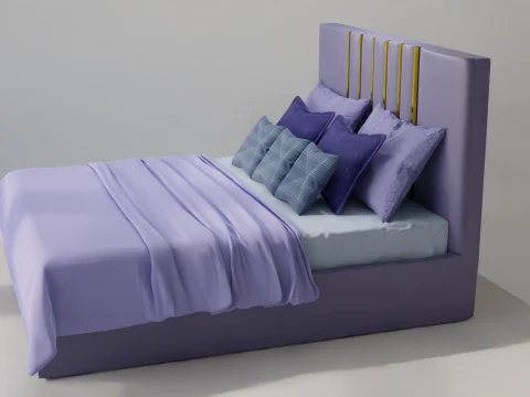 Cory Daffodil Bed 3D Model