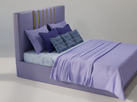 Cory Daffodil Bed 3D Model