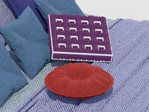 Cory Daffodil Bed 3D Model