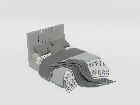 Kent Bluestare Bed 3D 모델