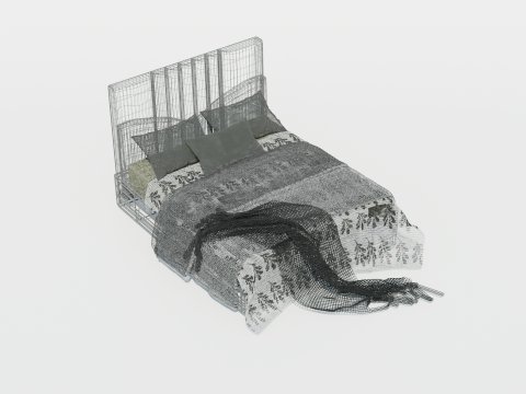 Kent Bluestare Bed 3D 모델