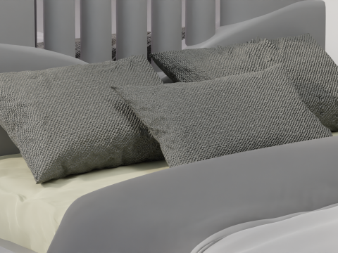 Kent Bluestare Bed 3D 모델