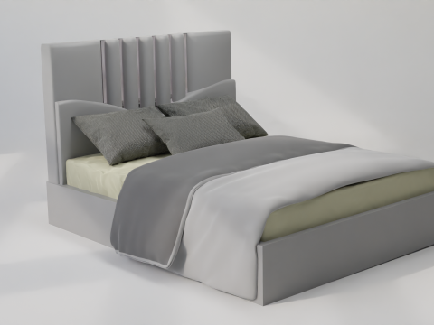 Kent Bluestare Bed 3D 모델