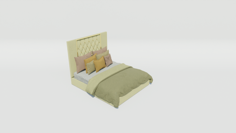 Ayla Mashriha Bed 3Dモデル .c4d .max .obj .3ds .fbx .stl .blend