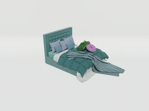 Letto Nigar Modena Modello 3D