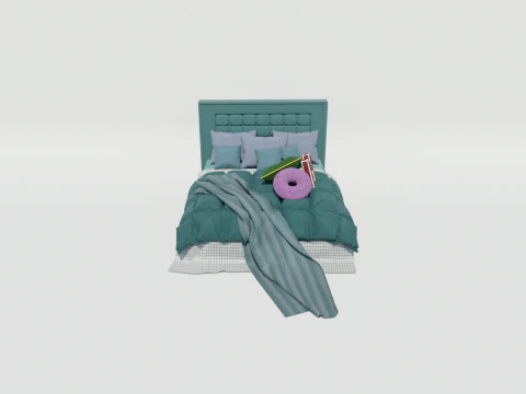 Letto Nigar Modena Modello 3D