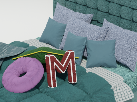 Nigar Modena Bed Model 3D