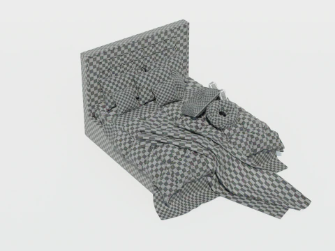 Letto Nigar Modena Modello 3D