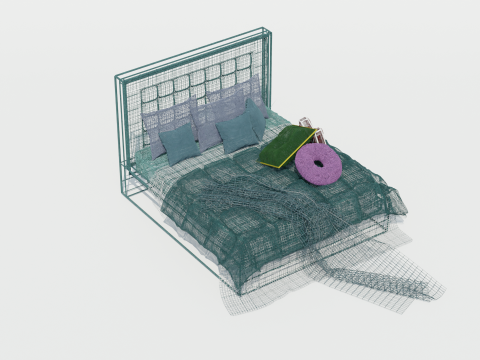 Nigar Modena Bed Model 3D