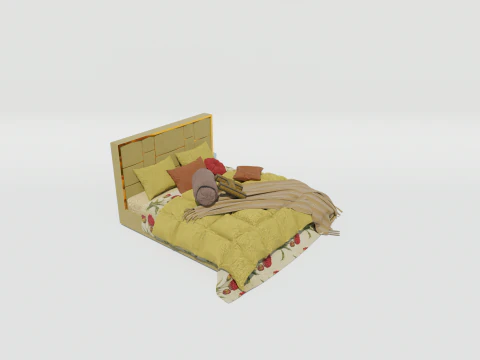 Letto Alto Masha Modello 3D