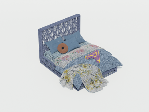 Tiara Baxter Bed Modèle 3D