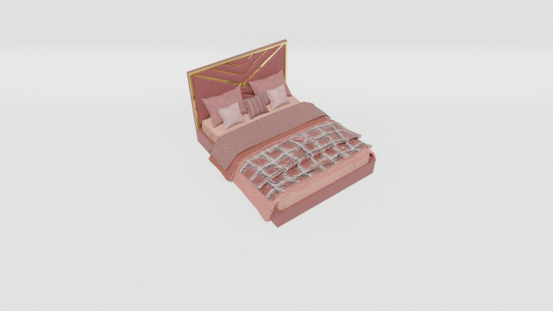 Jacinta Madrid Bed 3Dモデル .c4d .max .obj .3ds .fbx .stl .blend