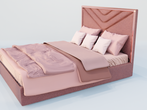 Jacinta Madrid Bed 3Dモデル