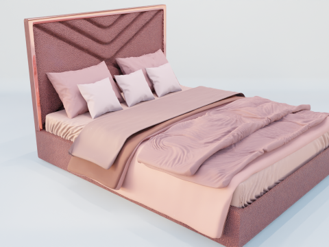 Jacinta Madrid Bed 3Dモデル