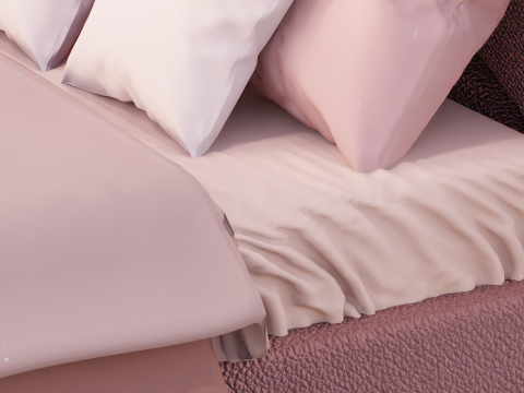 Jacinta Madrid Bed 3Dモデル