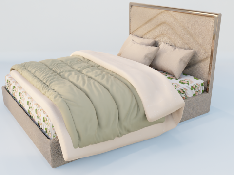 Delphinium Ogioni Bed 3D Model