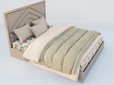 Delphinium Ogioni Bed 3D Model