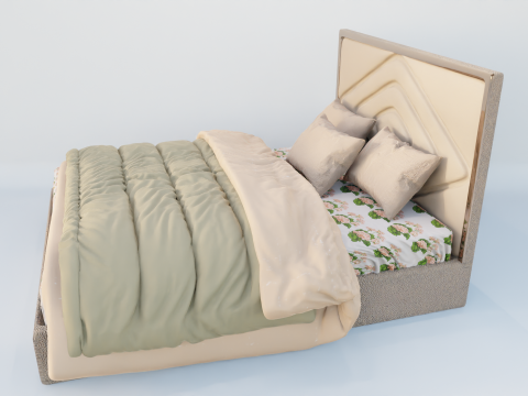 Delphinium Ogioni Bed 3D Model