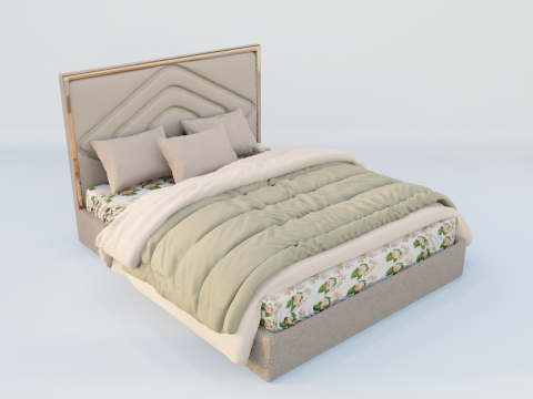 Delphinium Ogioni Bed 3D Model
