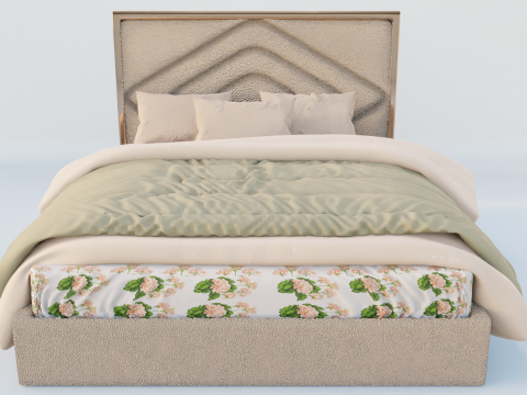 Delphinium Ogioni Bed 3D Model