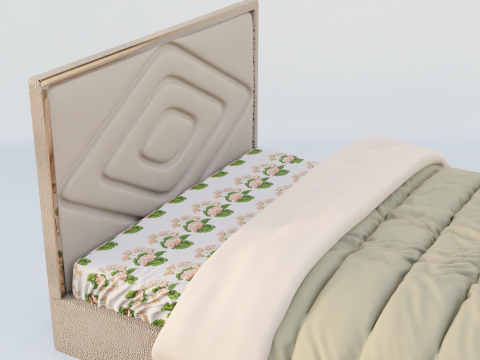 Delphinium Ogioni Bed 3D Model
