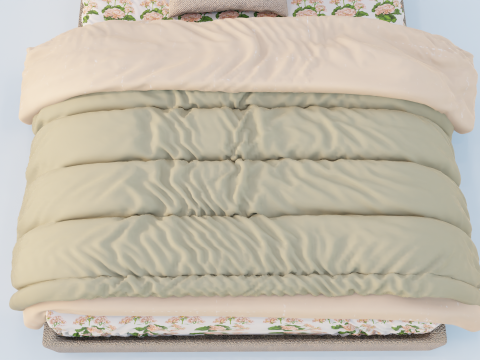 Delphinium Ogioni Bed 3D Model