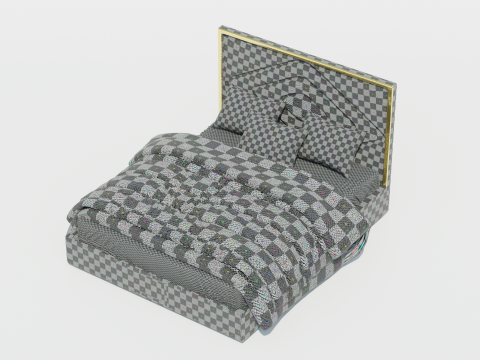 Delphinium Ogioni Bed 3D Model