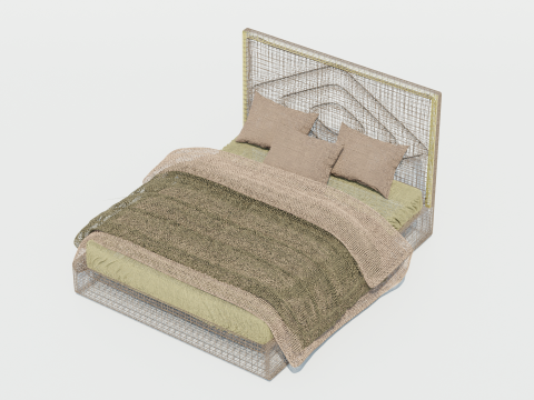 Delphinium Ogioni Bed 3D Model